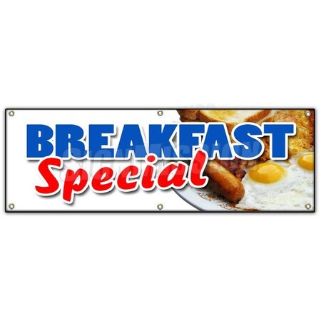 Signmission BREAKFAST SPECIAL BANNER SIGN ayce waffle pancake bacon egg all can eat B-72 Breakfast Special